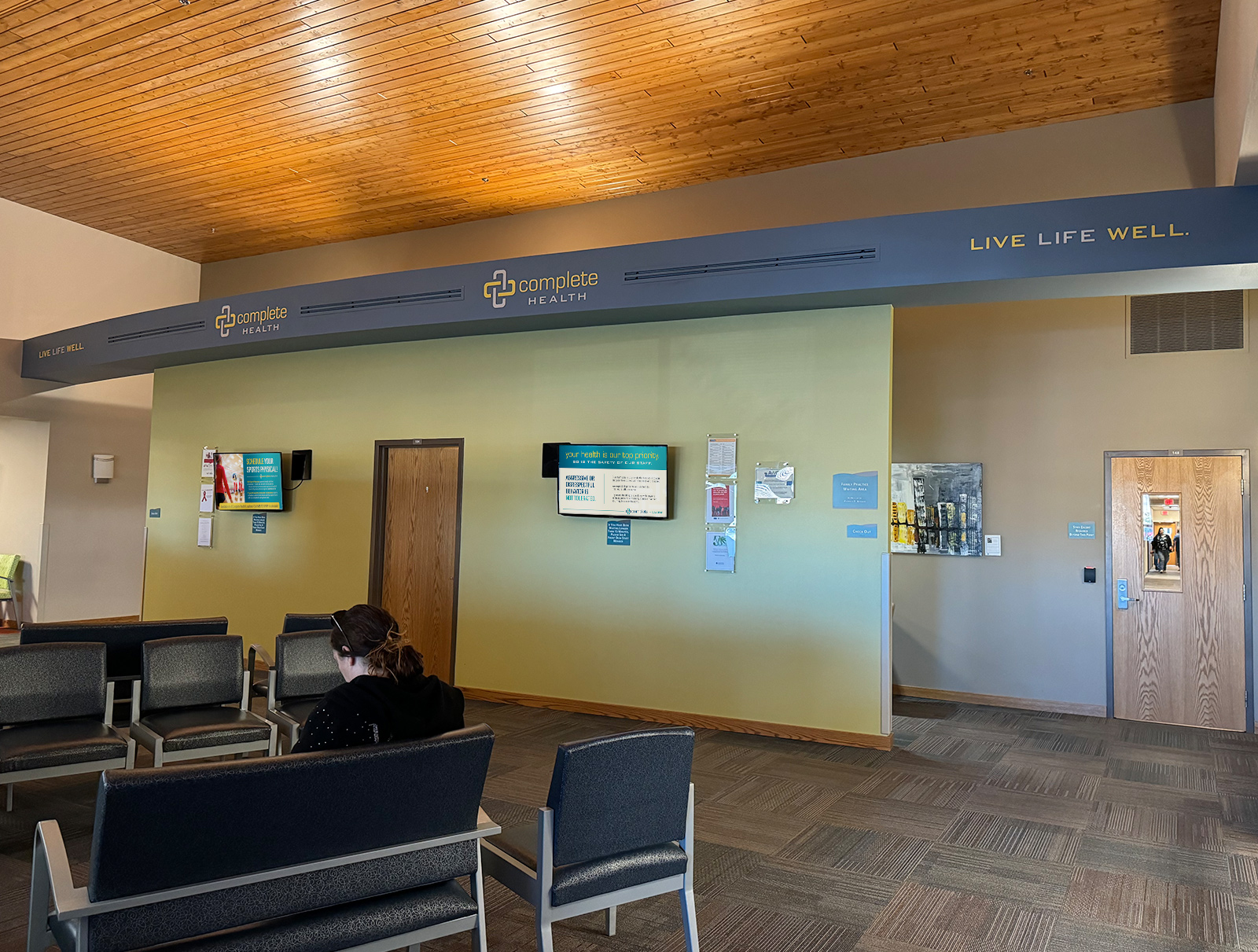 Complete Health Check-in Area Signage
