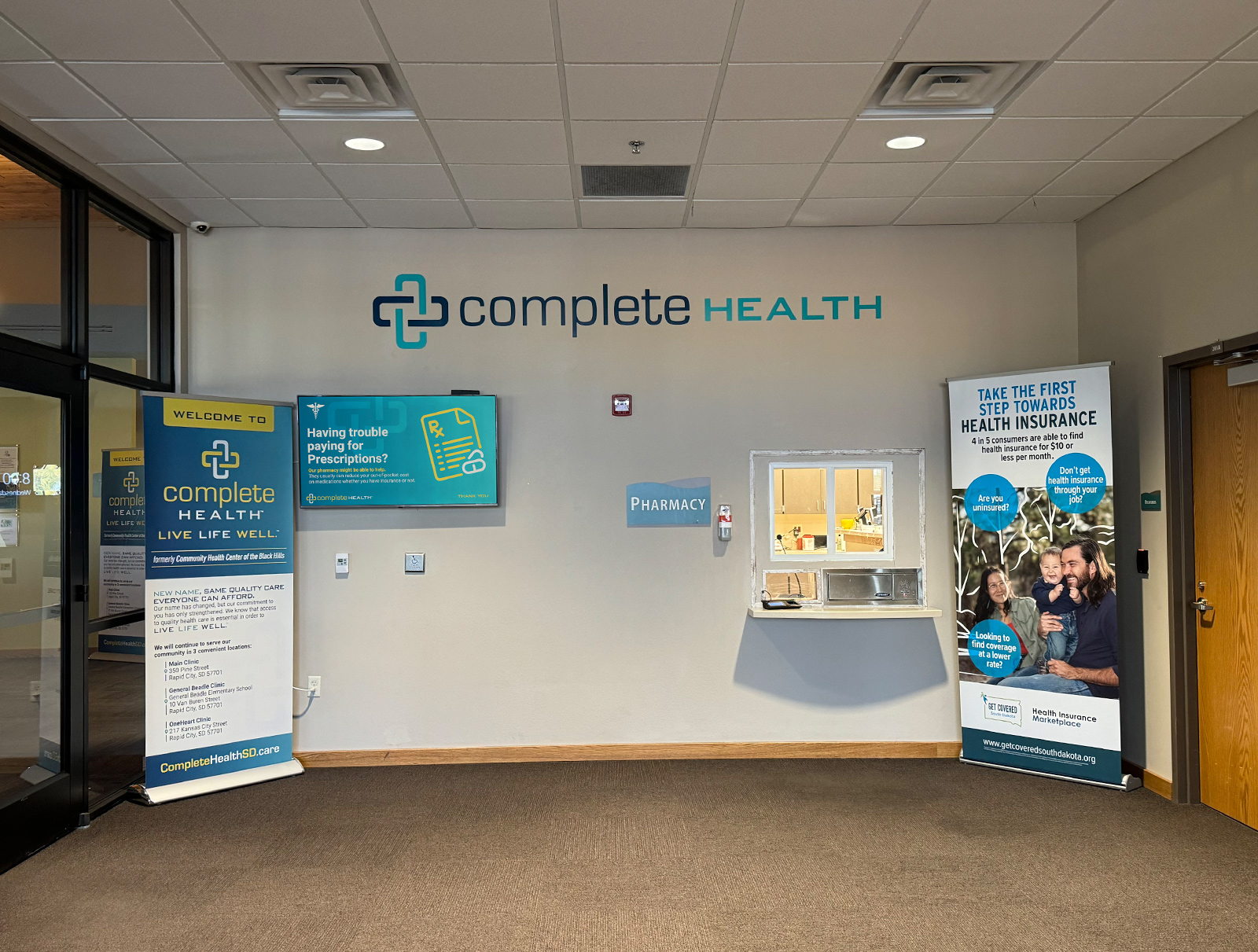 Complete Health Inside Entrance Signage