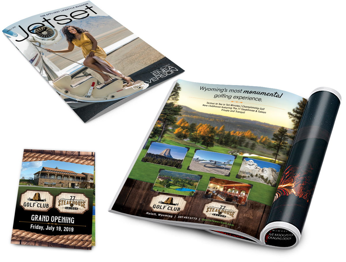 Golf Club at Devils Tower - Jetset Magazine Ad