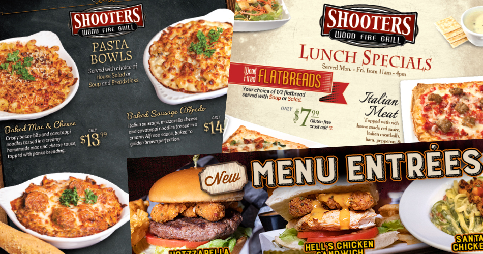 Image of Shooters Wood Fire Grill graphics.