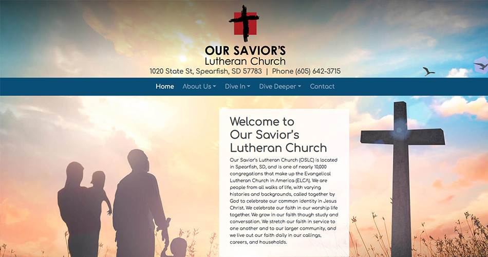 Our Savior Lutheran Church Screen shot